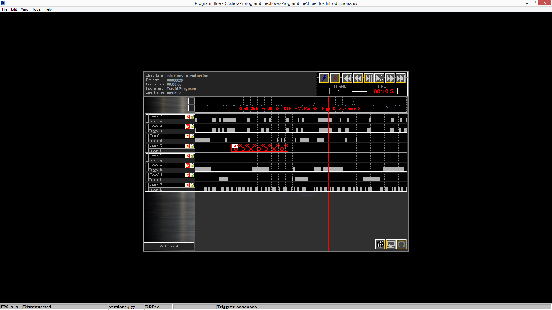 Programblue Animatronic Software - Click Image to Close