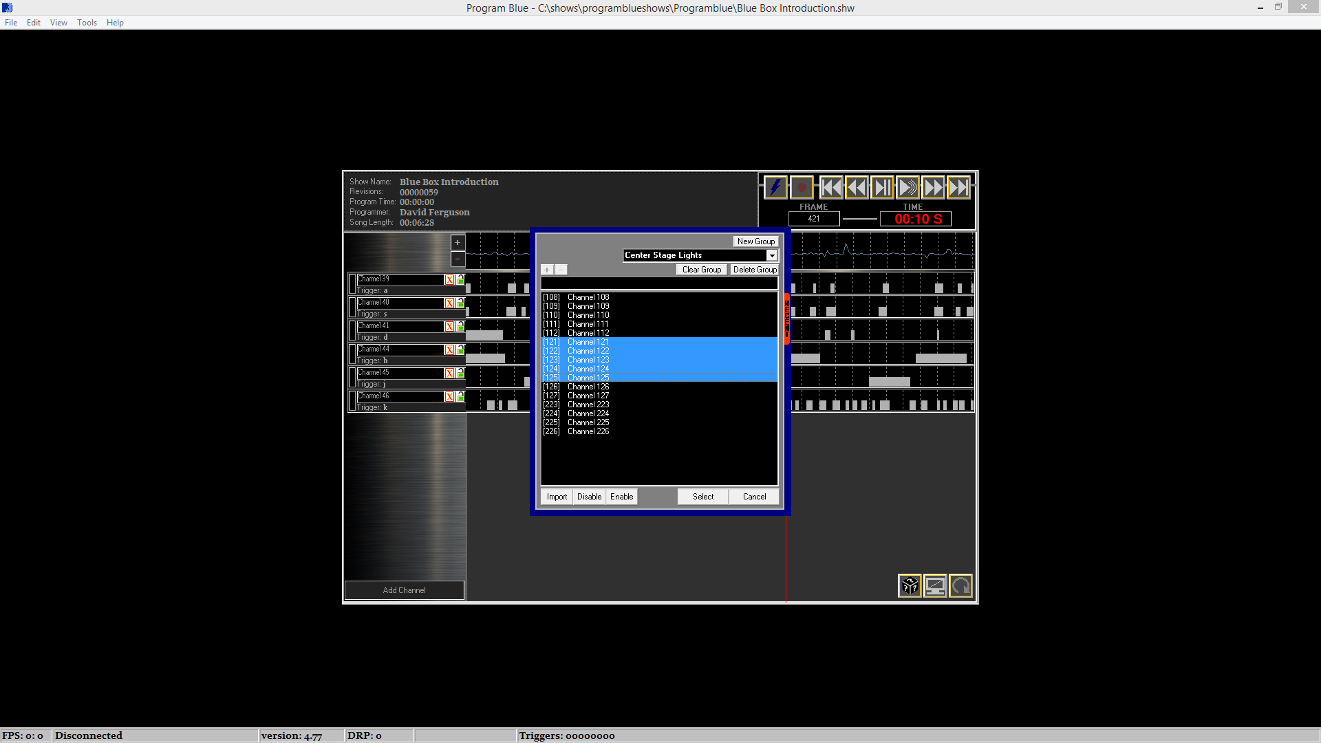 (image for) Programblue Animatronic Software